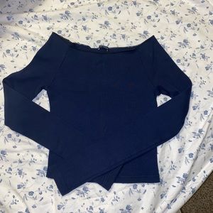 Brandy Melville off-the-shoulder long sleeve top